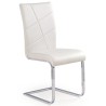 Białe krzesło na płozach K108