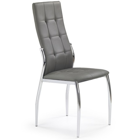 Krzesła chromowane K209 szare / popiel Halmar