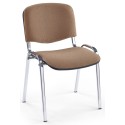Chromowane krzesło konferencyjne ISO chrom C4 beżowy