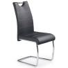 Czarne krzesła na płozach K211 czarny Halmar