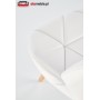Białe krzesła do kuchni K281 w stylu skandynawskim - otomeble.pl