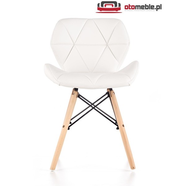 Białe krzesła do kuchni K281 w stylu skandynawskim - otomeble.pl