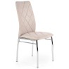Krzesła metalowe kuchenne K309 jasny beżowy Halmar