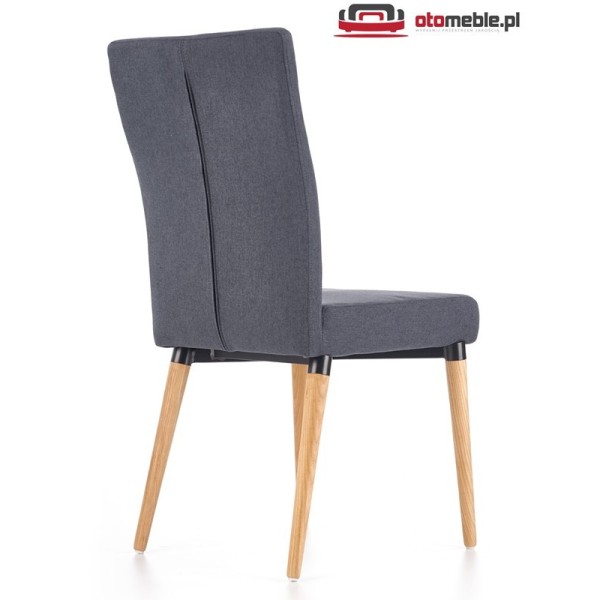 Krzesła tapicerowane K273 ciemno szare Halmar