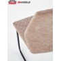 Krzesła na płozach w stylu loft K272 ciemny beż DALLAS / czarny Halmar