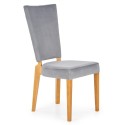 Krzesło tapicerowane z drewna ROIS szare Halmar