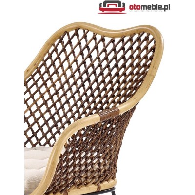 Krzesło z rattanu naturalnego - K336 HALMAR - otomeble.pl