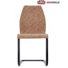 Modne krzesła do kuchni K265 czarny / brązowy / dąb miodowy
