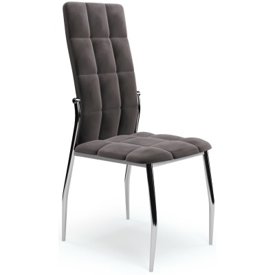 Modne krzesło do jadalni K416 popielaty velvet Halmar