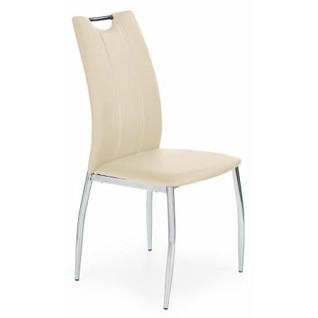 Metalowe kuchenne krzesła K187 beżowy