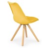 Nowoczesne krzesła do kuchni K201 żółte