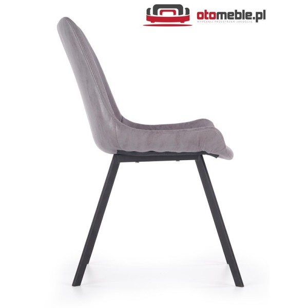 Krzesła metalowe loft K279 popielaty / czarny Halmar
