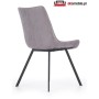 Krzesła metalowe loft K279 popielaty / czarny Halmar