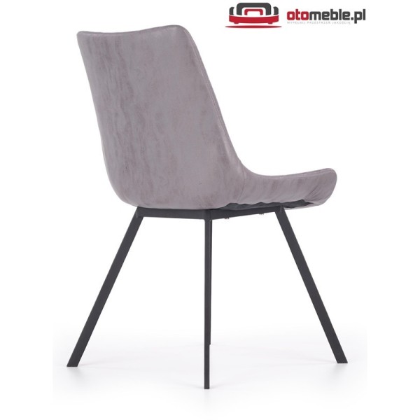 Krzesła metalowe loft K279 popielaty / czarny Halmar