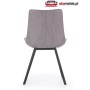 Krzesła metalowe loft K279 popielaty / czarny Halmar