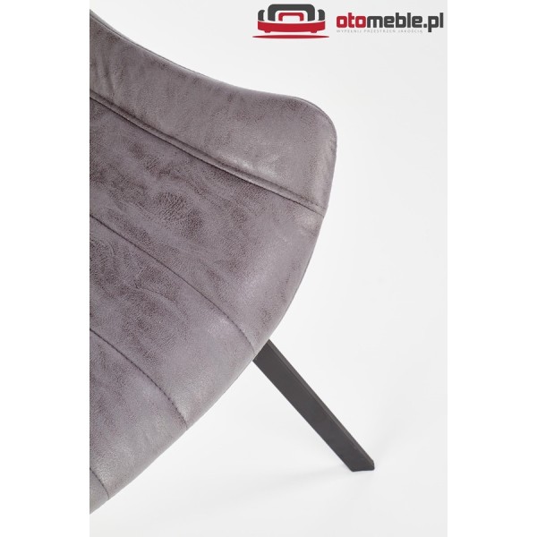 Krzesła metalowe loft K279 popielaty / czarny Halmar