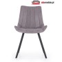 Krzesła metalowe loft K279 popielaty / czarny Halmar