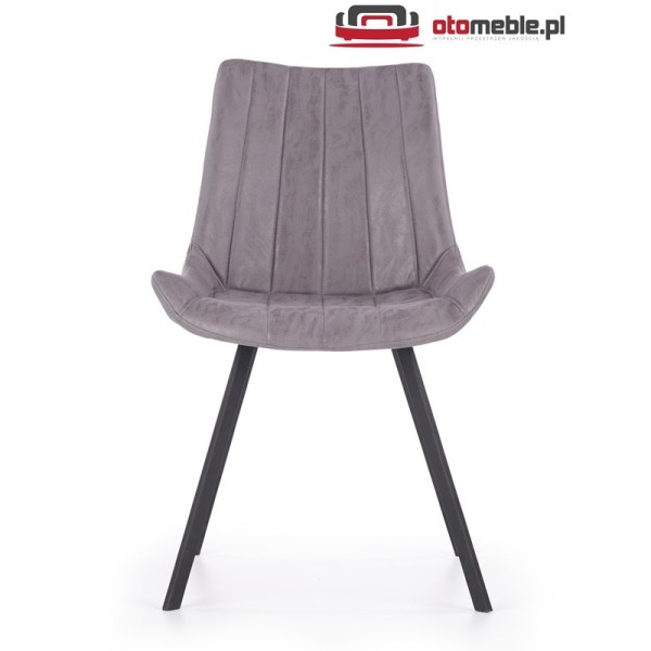 Krzesła metalowe loft K279 popielaty / czarny Halmar