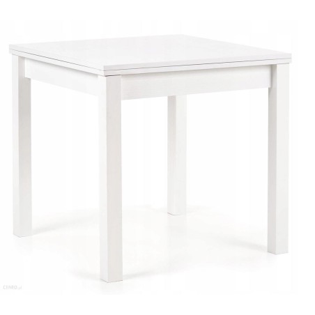 Biały kwadratowy stół rozkładany 80x80cm GRACJAN Halmar