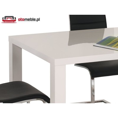 Biały lakierowany stół 120x80cm rozkładany
