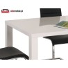 Biały lakierowany stół 120-160x80cm rozkładany - RONALD