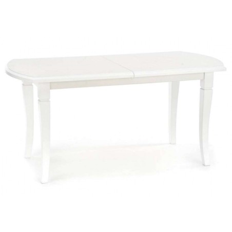 Biały stół do jadalni 160x90cm rozkładany FRYDERYK Halmar