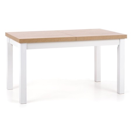 Drewniany kuchenny stół 140x80cm TIAGO dąb sonoma + biały Halmar