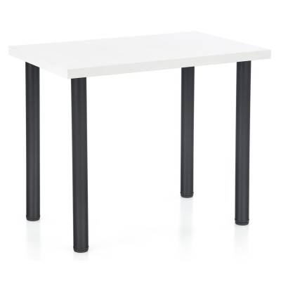 Stolik kuchenny biały z czarnymi nogami 90x60cm MODEX 2
