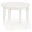 Stół okrągły rozkładany biały 100cm SORBUS Halmar