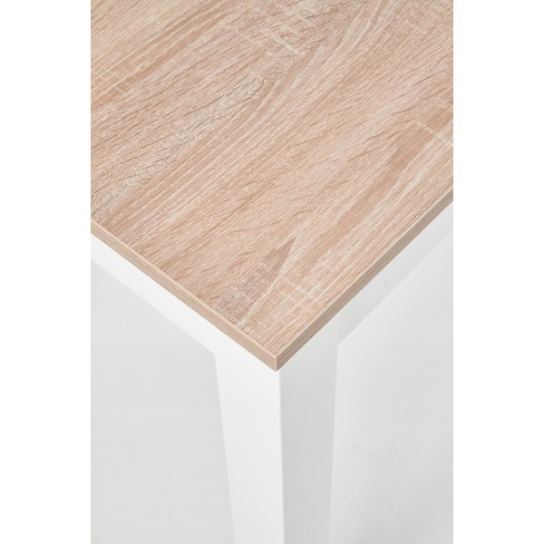 Prostokątny kuchenny stół 120x68cm KSAWERY dąb sonoma + biały Halmar