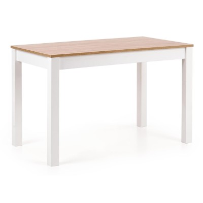 Prostokątny kuchenny stół 120x68cm KSAWERY dąb sonoma + biały Halmar