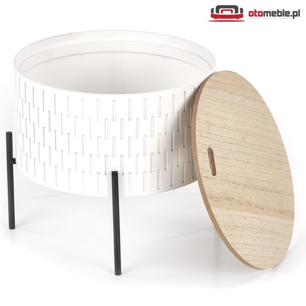 Stolik w nowoczesnym designie SINTRA biały Halmar