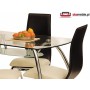 Stoły szklane do kuchni 125x75cm CORWIN HALMAR - otomeble.pl