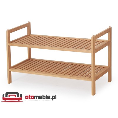 Drewniane półki na buty