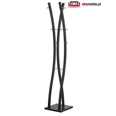 Designerski stojący wieszak czarny - W50