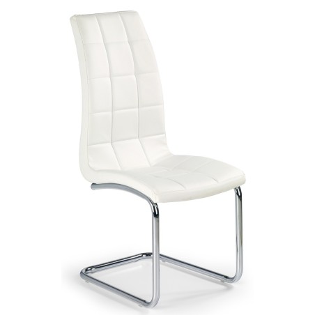 Nowoczesne tapicerowane krzesła K147 białe Halmar