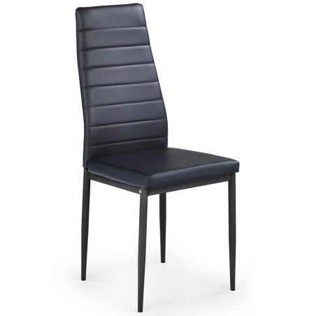 Krzesła do jadalni metalowe K70 czarne Halmar