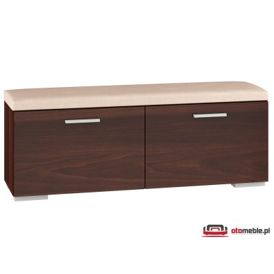 Szafka na buty z wieszakiem 120 cm GAMA K2 orzech ciemny