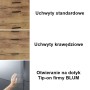 Siedzisko z wieszakiem 120cm GAMA K2 dąb craft złoty