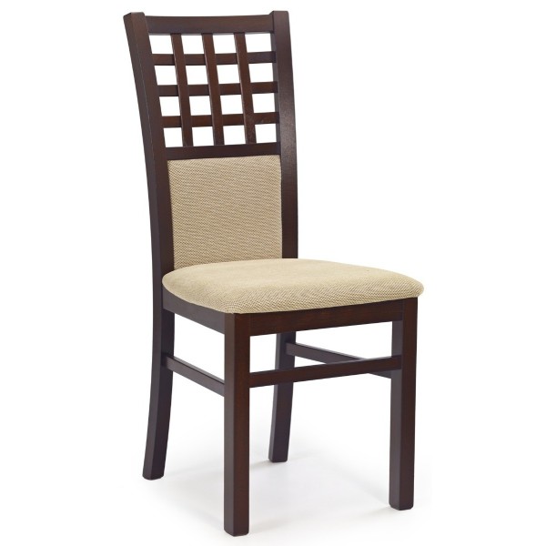 Drewniane krzesła GERARD 3 ciemny orzech + Torent beige Halmar