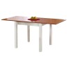 Rozkładany stół kuchenny kwadratowy 80x80cm GRACJAN olcha + biały