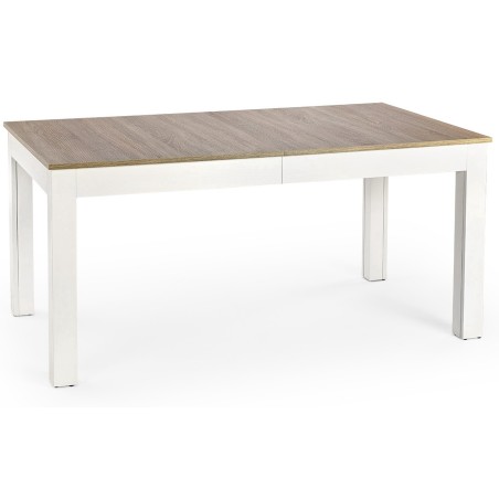 Stół rozkładany do jadalni SEWERYN 160x90cm dąb sonoma + biały Halmar