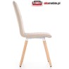 Krzesła tapicerowane w stylu skandynawskim K282 beżowy