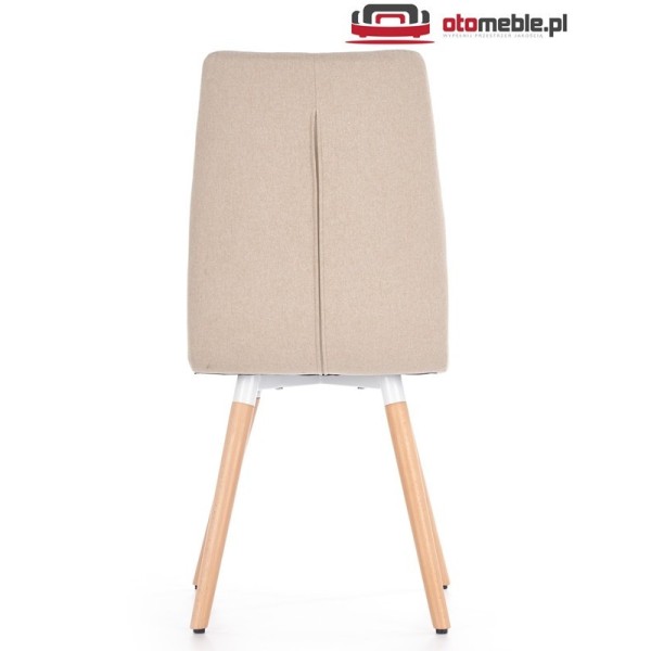 Krzesła tapicerowane w stylu skandynawskim K282 beżowy Halmar