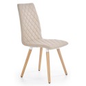 Krzesła tapicerowane w stylu skandynawskim K282 beżowy Halmar