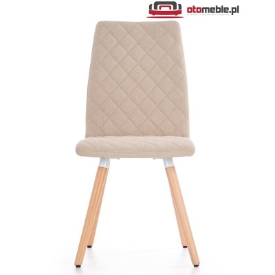 Krzesła tapicerowane w stylu skandynawskim K282 beżowy Halmar