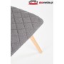 Krzesła w stylu skandynawskim K282 popielate (szare) Halmar