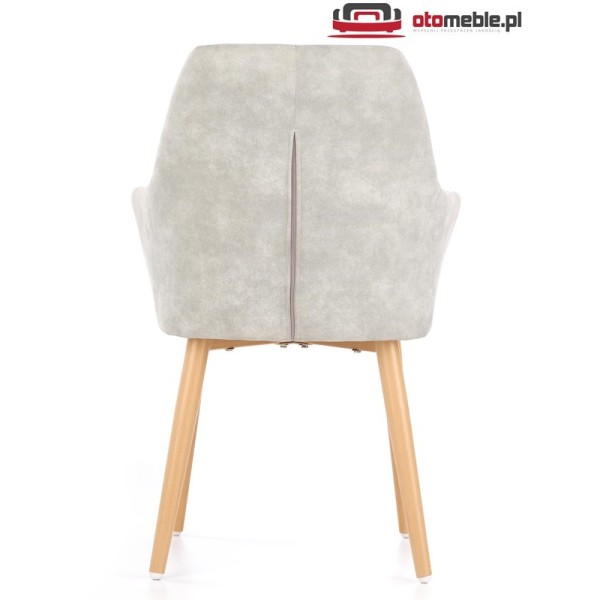 Krzesła kubełkowe K287 szare (popielate) Halmar