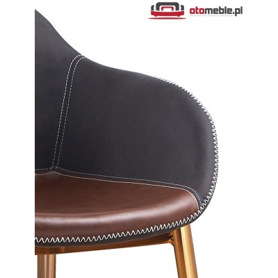 Krzesła na złotych nogach K304 Halmar - otomeble.pl