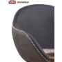 Krzesła na złotych nogach K304 ciemny popiel / brązowy Halmar